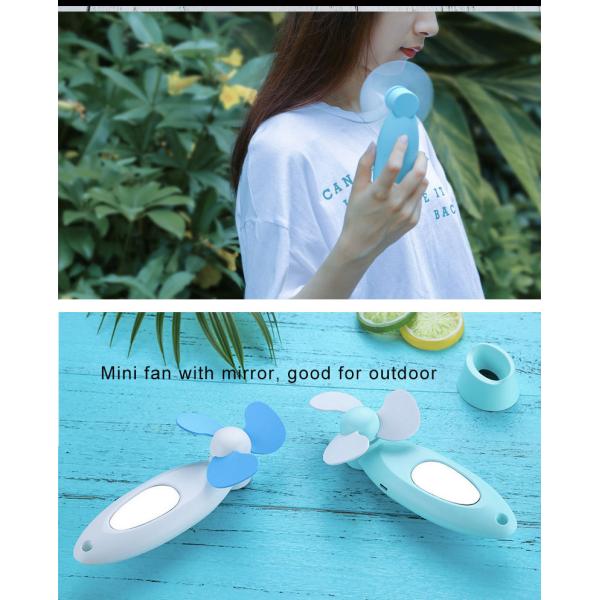 Programmable Led Message Hand Held Electric Fan , Rechargeable Battery Operated Fan