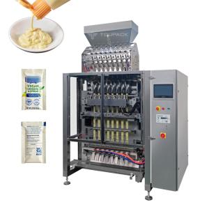 Wholesale 3 Side Seal Automated Packaging System Shampoo Mayonnaise Liquid Filling Sachet Mustard Packing Machine from china suppliers