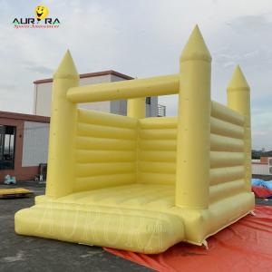 China Adults Kids Inflatable Bouncy Castle Yellow Wedding Jumping Bouncy Castle on sale