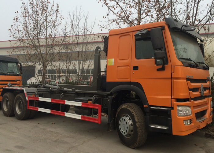 Modern Back Loader Garbage Truck 20 CBM 6X4 ZZ1257M4341W Garbage Bin Trucks