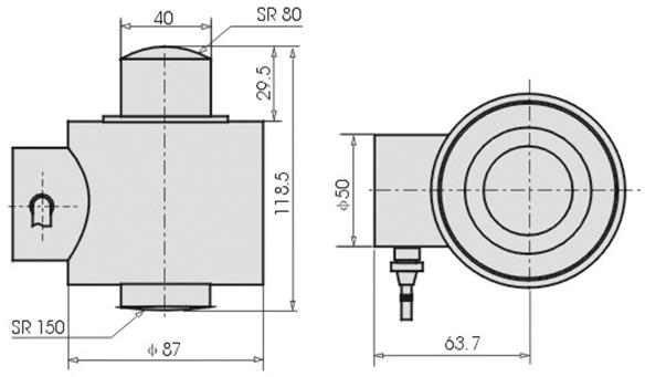 IP67 Waterproof Load Cells Column Type Stainless Steel Structure