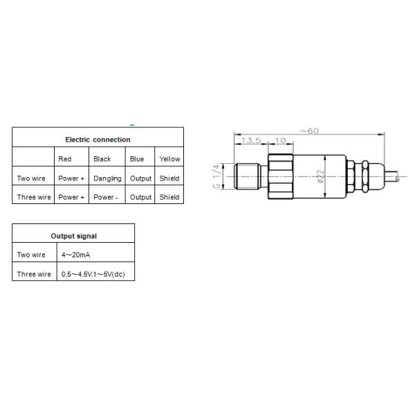 High Accuracy Compensated Pressure Sensor For Hydraulic Control CE Certification