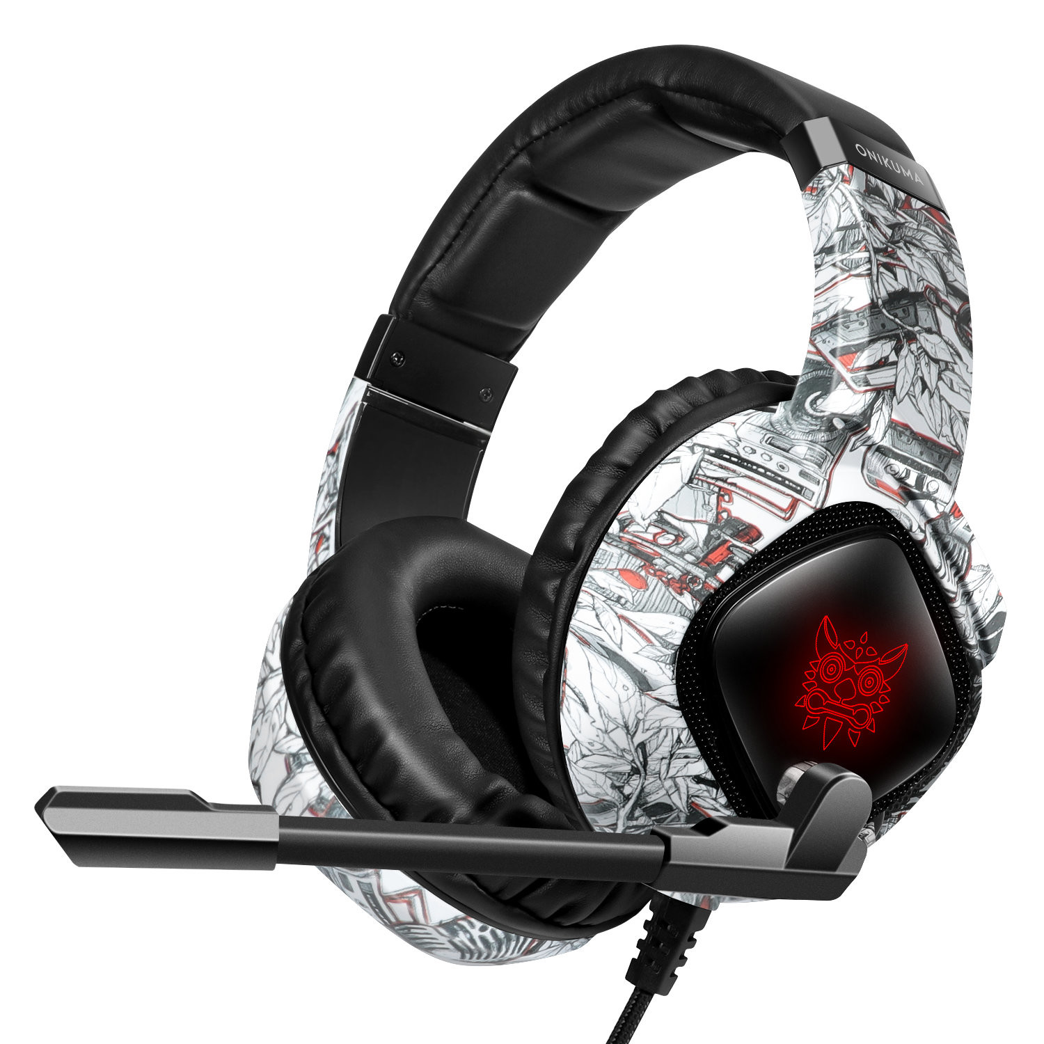 3.5mm 117dB Onikuma K19 PC Gaming Headphone With LED Light