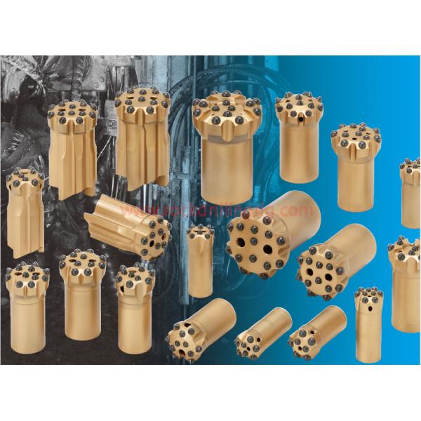 Hard Rock Drill Head / T51 102mm Thread Bits Top Hammer Button Bits