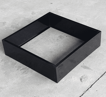 HVAC AHU System Sub - Hepa Air Filter W Type With Black Plastic Frame