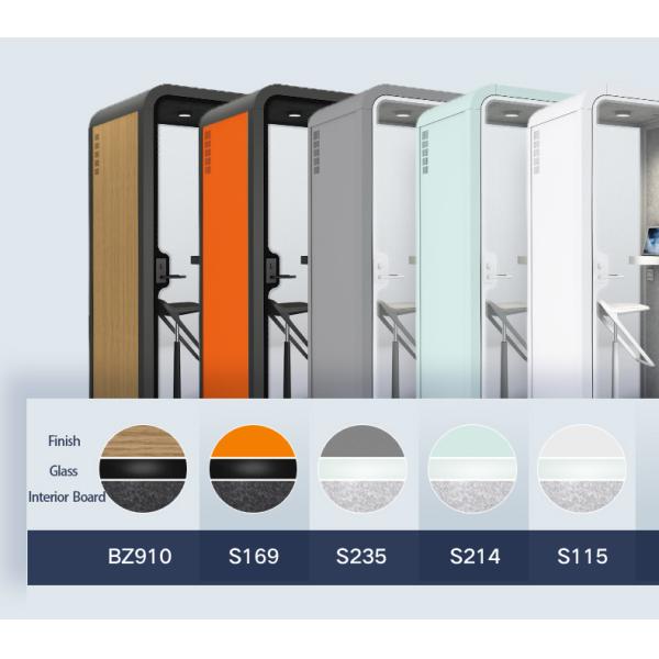 Medium Size Soundproof Meeting Booth High Durability For Workspaces