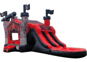 China Kids Jumper Bouncer House Inflatable Pirate Ship Bouncer Slide Inflatable Jumping Bouncy Castle Slide Combo on sale
