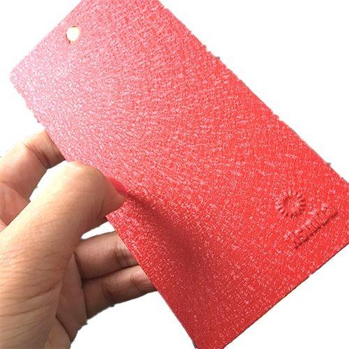 Red Leather Grain Effect Tgic Powder Coat Outdoor Polyester Powder Coating