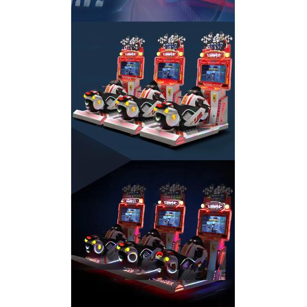 3D Motorcycle Arcade Simulator 400W High Performance For Immersive Player Experience