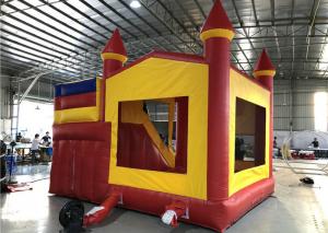Wholesale Red Inflatable Bounce House With Slide For Children Play / Garden Bouncy Castle from china suppliers