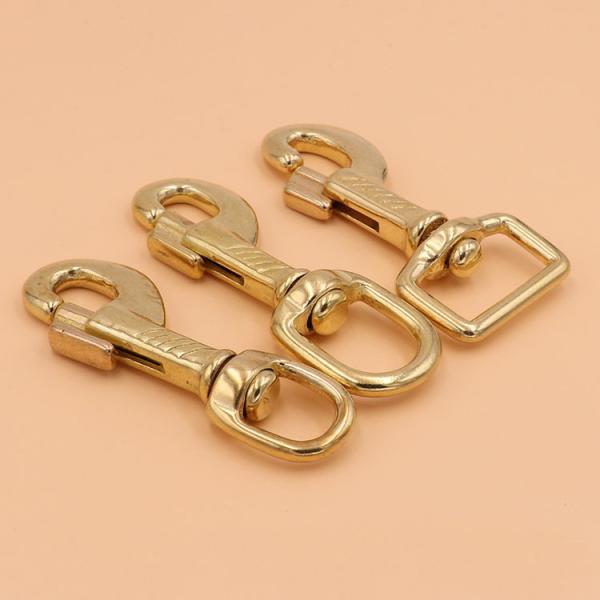 High quality 100% Brass handbag hardware Pattern hook buckle