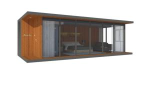 Wholesale Gray Wood Modern Prefab Houses / Prefab Steel Homes Easy Installation from china suppliers