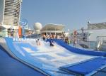 Promotional Water Wave Pool Logo Printed / Double Person Portable Flowrider For