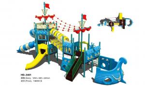 Inclusive Children Playground Equipment Kids Pirate Ship Theme Play Structure