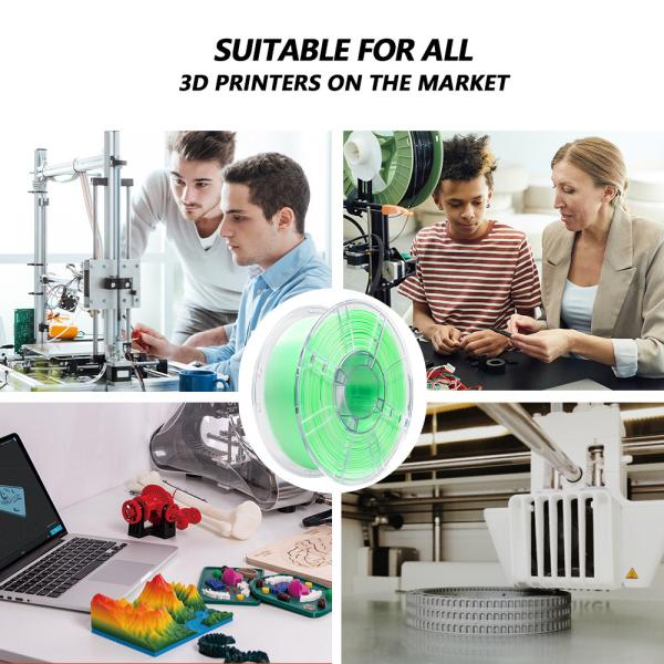 Strong Toughness PLA+ Filament Gradient Green White for 3D intPrer 1.75mm 3d Printing Filament