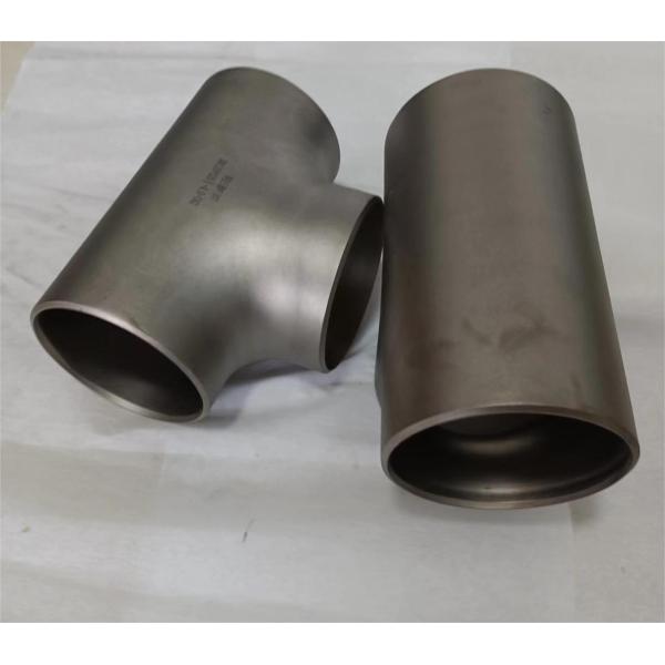 Butt Welded Titanium Gr2 Gr4 Gr5 Straight Tee With ASME B16.9 B36.19M
