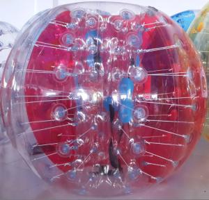 Wholesale Red And Clear 0.8mm PVC Human Bumper Ball Inflatable Ball For Kids from china suppliers