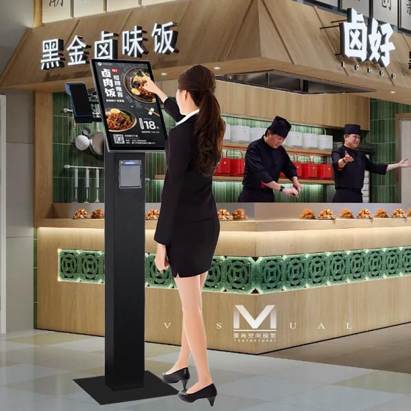 21.5 23.6" Smart Self-Service Payment Kiosk Restaurant Self-Order Terminal & Fast Food Equipment for Indoor for KFC McDonald