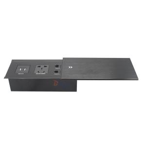 Wholesale Office Furniture Aluminum Sliding Extension Table Power Socket Outlet from china suppliers