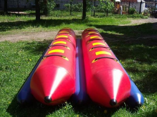 Quality Inflatable Dual Tube Banana Boat, Inflatable Tube Boat For Water Sports for sale
