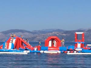 Commercial Inflatable Water Amusement Park Equipment With Digital Printing
