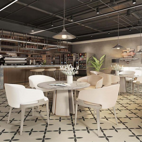 Retro Style Cement Encaustic Tile Floral Pattern Decorative Tile For Indoor Partition And Outdoor Garden