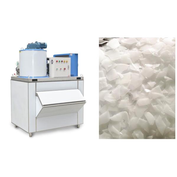 Seawater Ice Flake Making Machine 2 Tons / Day Flake Ice Machine For Fish