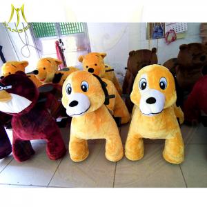 China Hansel amusment park games equipment kiddie animals toy ride seat moving electric stuffed animals adults can ride on sale