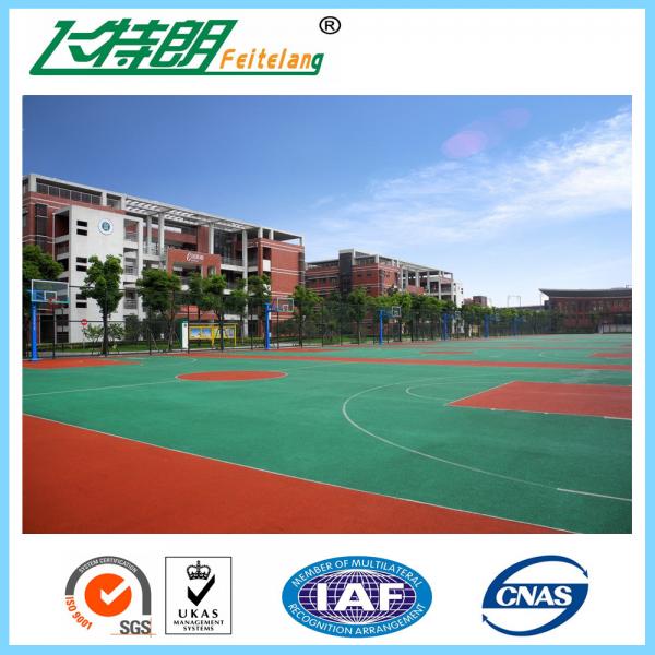 Quality Anti - Slip Sport Court Flooring Rubber Floor Equipment Paint For Indoor Badminton Court Playground for sale