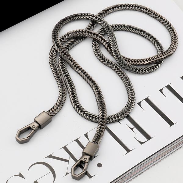 detachable strap Bag chain strap flat chain non-fading metal shoulder strap slung chain