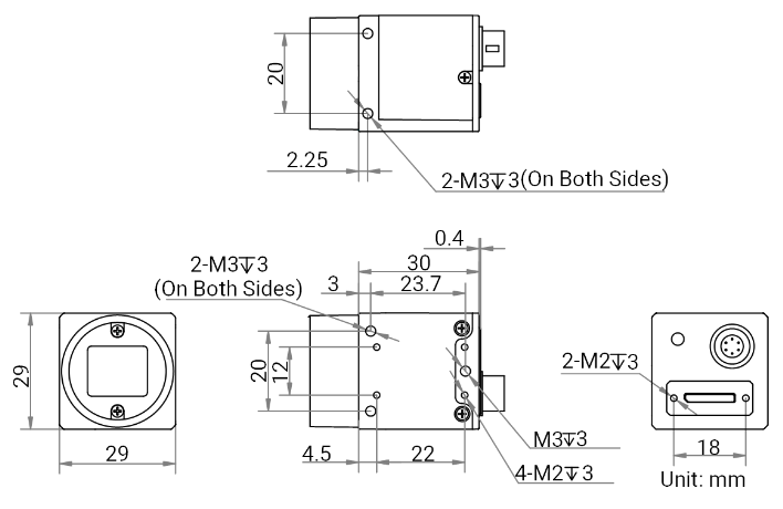 1.3MP USB3.0 Color Area Scan Camera CS Series Industrial Camera for Machine Vision