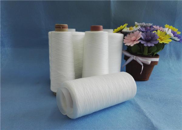 Quality High Tenacity 100 Spun Polyester Weaving Yarn With Paper Cone / Dyeing Tube for sale