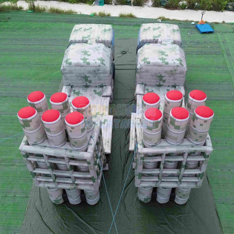 Outdoor Inflatable Decoy Truck Designed for Temporary Deployment Simulation Display And Tactical Project Environments