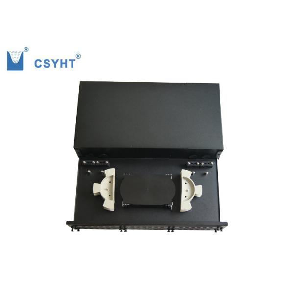 2U 48 Port Fiber Patch Panel Loaded In 19 Inch ODF Light Weight Reasonable Structure