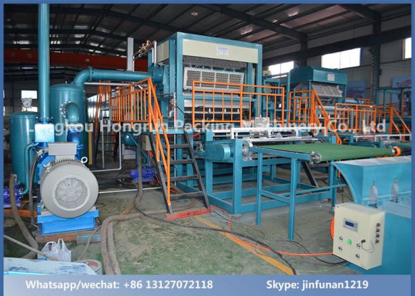 Quality Full Automatic Used Paper Recycling Egg Tray Making Machine 4000pcs / h high speed for sale
