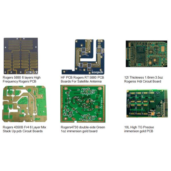 6 Layer Ro4350B Rogers PCB High Density High Frequency Material Printed Circuit Board