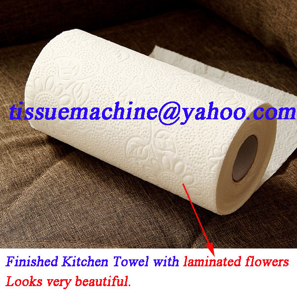 toilet tissue full automatic production line 1500mm Lamination Kitchen Paper Towel Machine