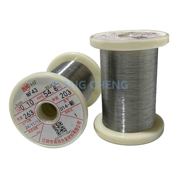 NF43 PTC Ni-Fe Alloy Wire 45-50% Nickel Content for Temperature-Sensitive and