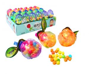 Wholesale Flash Rose Shape Light Up Compressed Candy Fruit Flavor Multi Colored from china suppliers