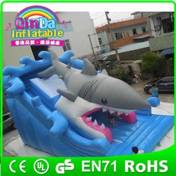 Quality Guangzhou QinDa inflatable jumbo water slide inflatable slide for pool for sale