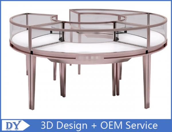 Quality Stainless Steel Frame Jewellery Shop Display Counters , Jewellery Showroom Furniture for sale