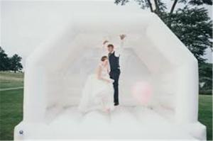 Wholesale Outdoor Special White Wedding Inflatable Bouncy Castle Jumping House For Party from china suppliers