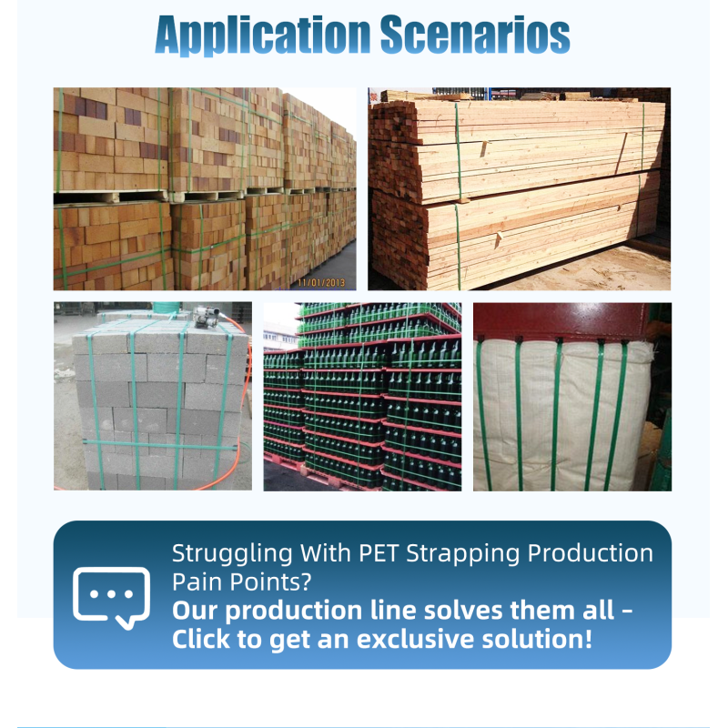 Fully Automatic High-accuracy Single-screw PET Strap Production Line for PET Strapping Band Manufacturing
