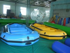 Wholesale Blue Commercial 0.9mm PVC Tarpaulin Inflatable Raft Boat, Inflatable River BoatsYHRB010 from china suppliers