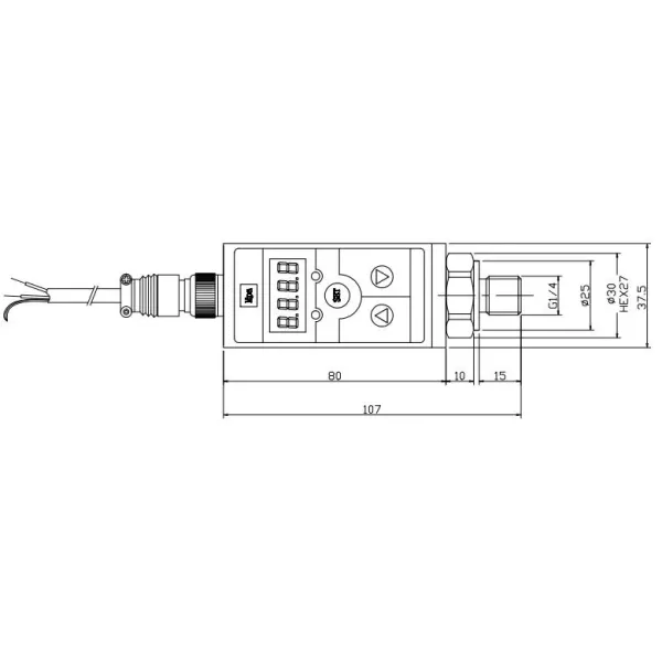Hot-selling 4-20mA Industrial Intelligent Digital Pressure Control Switch with Display Indicator Switch