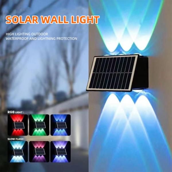 Intelligent Sensor Solar Wall Light 5.5V Solar Garden Wall Lights 150 lm/W