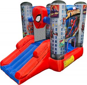 Wholesale 0.55mm PVC Outdoor Bouncer Marvel Spider Man Kids Bounce House With Slide from china suppliers