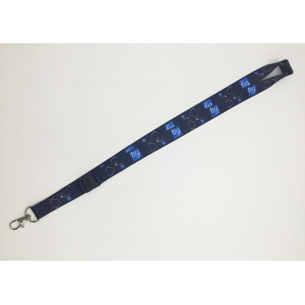 Flat personalized printed funny polyester lanyards with customized logo