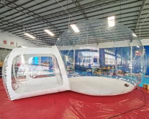 China Single Tunnel Clear Dome Inflatable Crystal Bubble Tent on sale