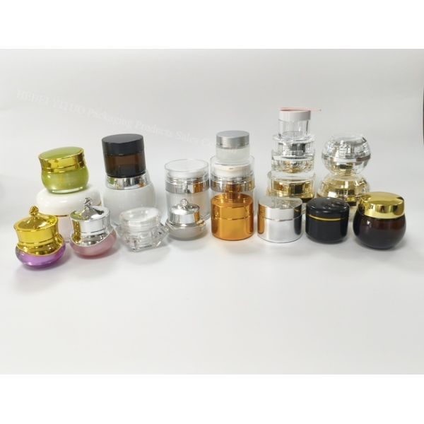 Plastic Body Face Cream Jars Screw Top Bulk Cosmetic Containers